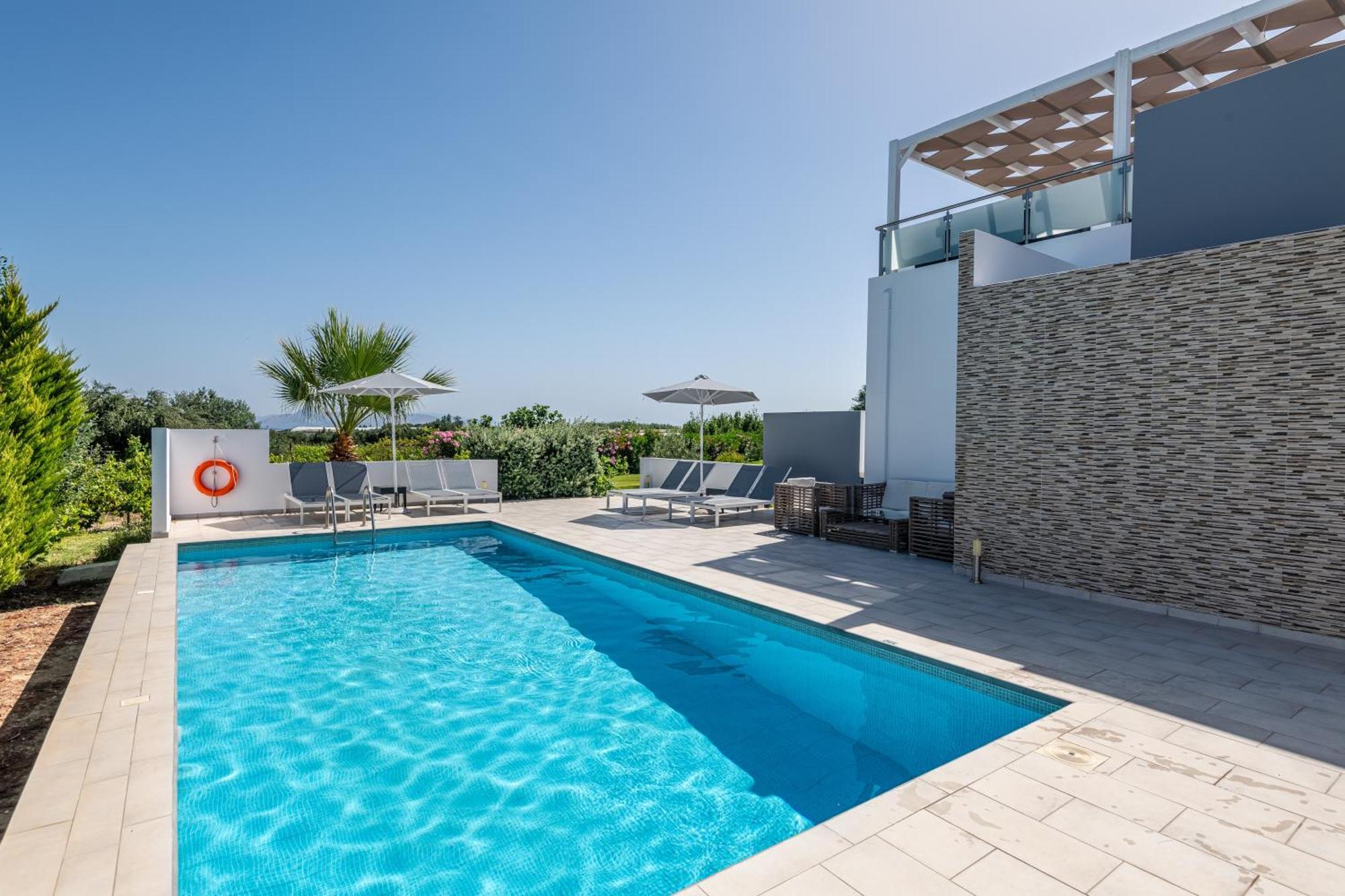 Asteria Pearl Villa 2 With Rooftop Jacuzzi Тігакі Екстер'єр фото